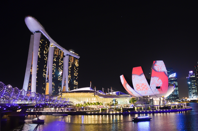 Marina Bay Sands and the ArtScience Museum